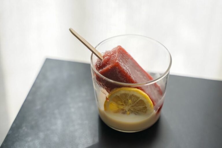 Lemon Raspberry Popsicles